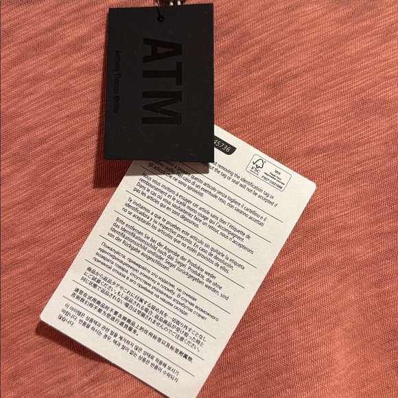 ATM Slub Jersey Cotton Crew Neck - Picture 2 of 2